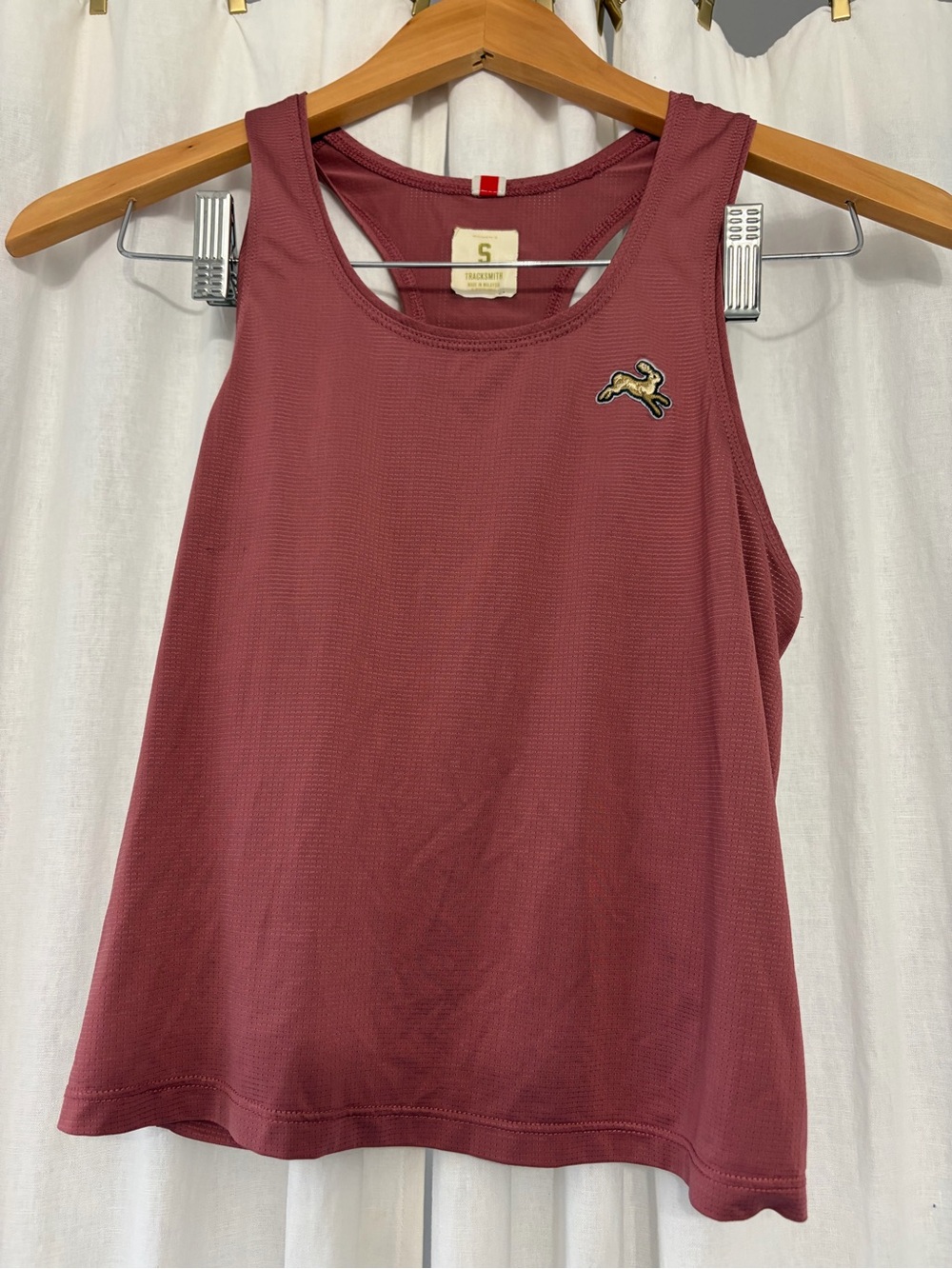 Tracksmith Maroon Racerback Performance Tank